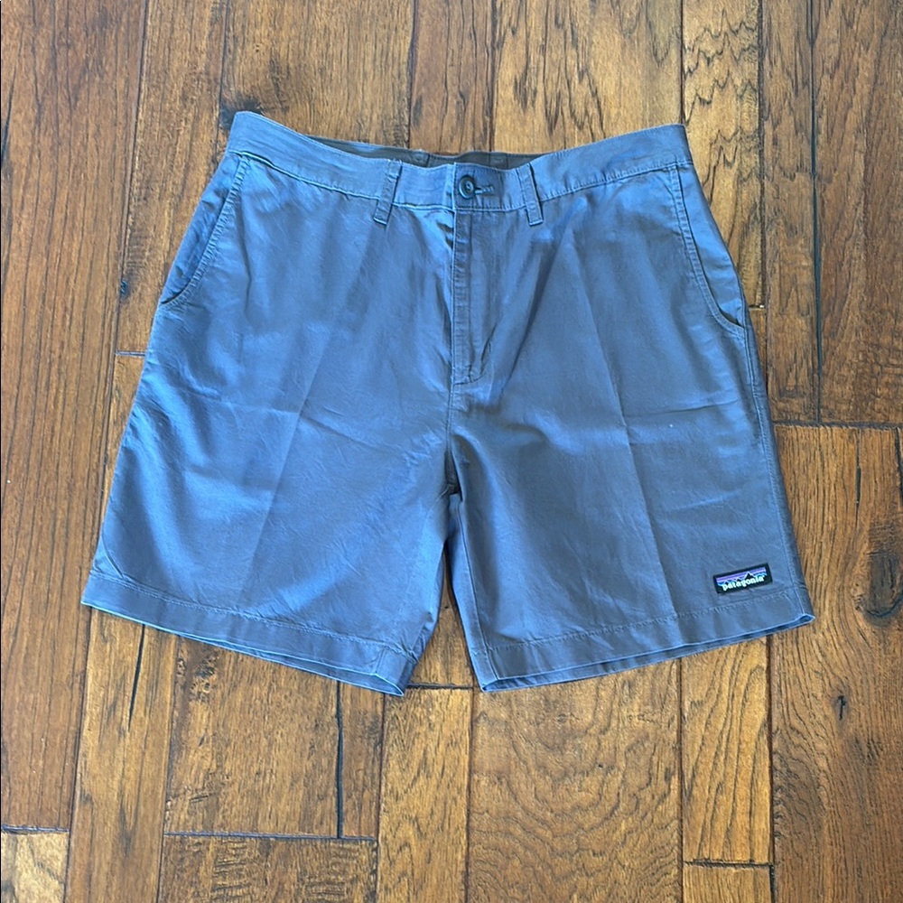 Patagonia Gray Flat Front Outdoor Shorts